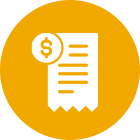 Icon of a paper with a dollar sign